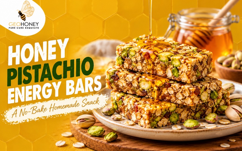 Honey Pistachio Energy Bars: A No-Bake Homemade Snack